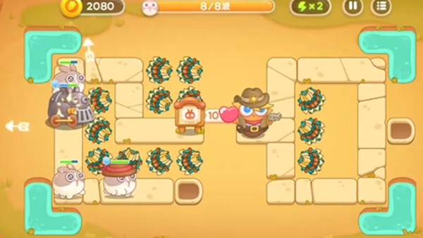 《保卫萝卜4》怎么通过波仔很忙第2关