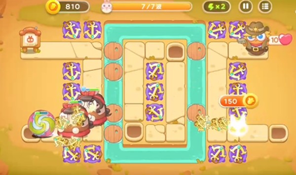 《保卫萝卜4》怎么通过波仔很忙第3关