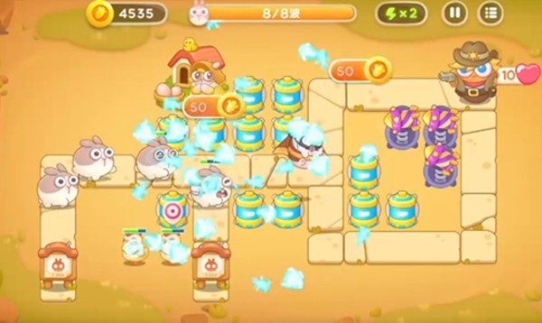 《保卫萝卜4》怎么通过波仔很忙第10关