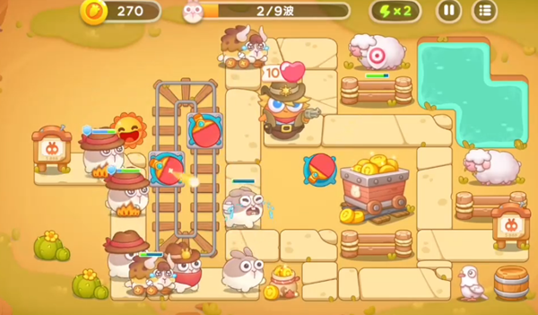 《保卫萝卜4》怎么通过波仔很忙第37关