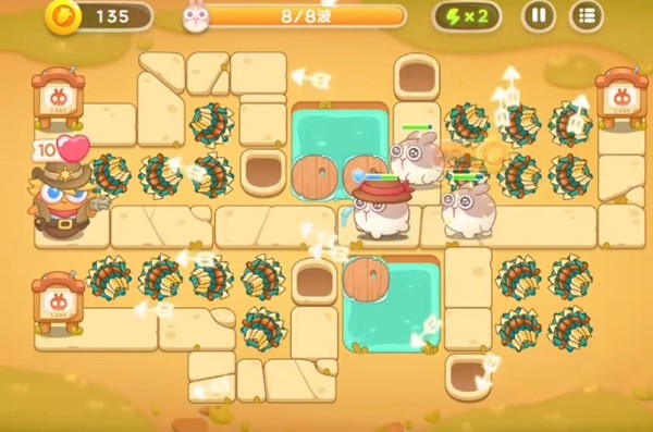 《保卫萝卜4》怎么通过波仔很忙第41关