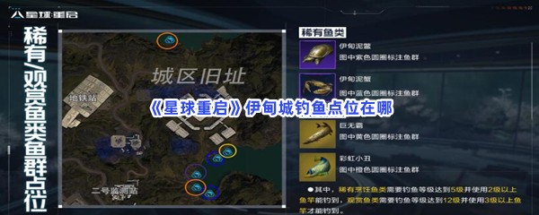 《星球重启》伊甸城钓鱼点位在哪？伊甸城钓鱼点位介绍