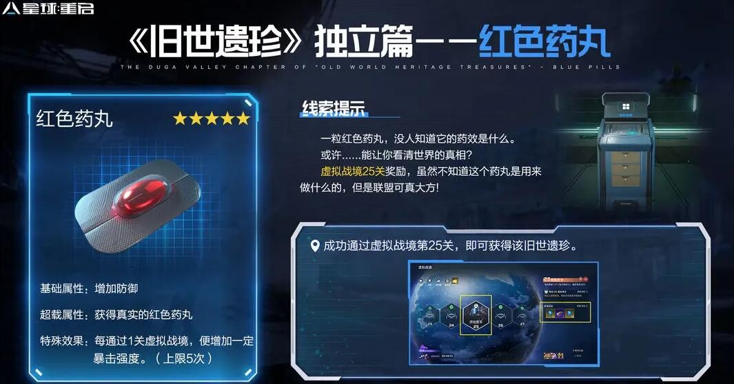 《星球重启》怎么获得红色药丸？获得流程一览