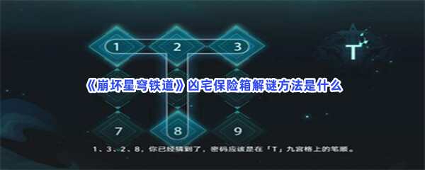 《崩坏星穹铁道》凶宅保险箱解谜方法是什么？解谜步骤介绍