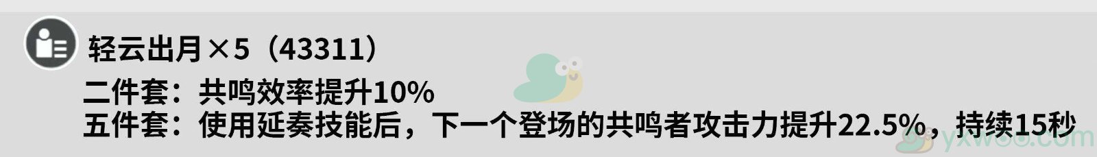 《鸣潮》秧秧声骸如何选择最好？前期用什么声骸过度呢
