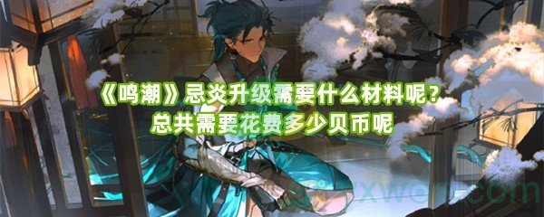 《鸣潮》忌炎升级需要什么材料呢？总共需要花费多少贝币呢