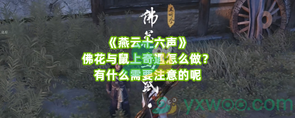 《燕云十六声》佛花与鼠上奇遇怎么做？有什么需要注意的呢