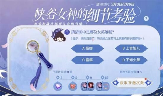 《王者荣耀》猜猜图中是哪位女英雄答案汇总